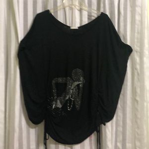 Black Sparkling Blouse